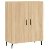 Image de Vidaxl Buffet Haut ChÃªne Sonoma 69,5x34x180 Cm Bois D'ingÃ©nierie
