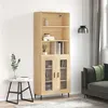 Image de vidaXL Buffet haut Chêne sonoma 69,5x34x180 cm Bois d'ingénierie