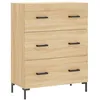 Image de Vidaxl Buffet Haut ChÃªne Sonoma 69,5x34x180 Cm Bois D'ingÃ©nierie