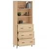 Image de Vidaxl Buffet Haut ChÃªne Sonoma 69,5x34x180 Cm Bois D'ingÃ©nierie