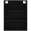 Image de vidaXL Vidaxl Buffet Haut Noir 69,5x34x180 Cm Bois D'ingénierie