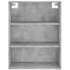 Image de vidaXL Buffet gris bÃ©ton 69,5x32,5x180 cm bois d'ingÃ©nierie