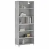 Image de vidaXL Buffet gris bÃ©ton 69,5x32,5x180 cm bois d'ingÃ©nierie