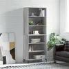 Image de vidaXL Buffet sonoma gris 69,5x32,5x180 cm bois d'ingénierie3189579