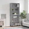 Image de vidaXL Buffet gris béton 69,5x32,5x180 cm bois d'ingénierie3189601