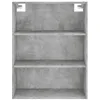 Image de vidaXL Buffet haut Gris bÃ©ton 69,5x34x180 cm Bois d'ingÃ©nierie