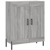 Image de vidaXL Buffet haut Sonoma gris 69,5x34x180 cm Bois d'ingÃ©nierie