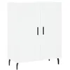 Image de Vidaxl Buffet Haut Blanc 69,5x34x180 Cm Bois D'ingÃ©nierie