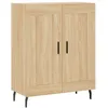 Image de Vidaxl Buffet Haut ChÃªne Sonoma 69,5x34x180 Cm Bois D'ingÃ©nierie