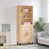 Image de vidaXL Buffet haut Chêne sonoma 69,5x34x180 cm Bois d'ingénierie