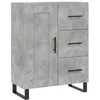 Image de vidaXL Buffet haut Gris bÃ©ton 69,5x34x180 cm Bois d'ingÃ©nierie