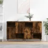 Image de vidaXL Buffets 2 pcs chêne fumé bois d'ingénierie3190122