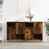 Image de vidaXL Buffets 2 pcs chÃªne fumÃ© bois d'ingÃ©nierie