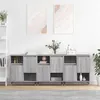Image de vidaXL Buffets 3 pcs Sonoma gris Bois d'ingénierie3190147