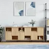 Image de vidaXL Buffets 3 pcs Chêne sonoma Bois d'ingénierie