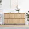 Image de vidaXL Buffets 2 pcs chÃªne sonoma bois d'ingÃ©nierie