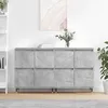Image de vidaXL Buffets 2 pcs gris bÃ©ton bois d'ingÃ©nierie