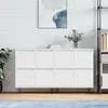 Image de vidaXL Buffets 2 pcs blanc bois d'ingénierie3190173