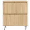 Image de vidaXL Buffets 2 pcs chÃªne sonoma bois d'ingÃ©nierie