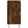 Image de vidaXL Buffets 2 pcs chÃªne fumÃ© bois d'ingÃ©nierie