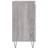 Image de vidaXL Buffets 2 pcs sonoma gris bois d'ingÃ©nierie