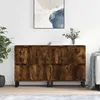 Image de vidaXL Buffets 2 pcs chêne fumé bois d'ingénierie3190186