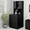 Image de vidaXL Buffets 2 pcs sonoma gris bois d'ingÃ©nierie