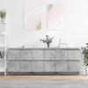 Image de vidaXL Buffets 3 pcs gris béton bois d'ingénierie3190193
