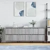 Image de vidaXL Buffets 3 pcs Sonoma gris Bois d'ingÃ©nierie