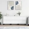 Image de vidaXL Buffets 3 pcs Blanc Bois d'ingénierie3190205
