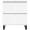 Image de vidaXL Buffets 3 pcs Blanc Bois d'ingÃ©nierie