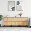 Image de vidaXL Buffets 3 pcs Chêne sonoma Bois d'ingénierie