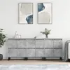 Image de vidaXL Buffets 3 pcs gris béton bois d'ingénierie3190209