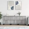 Image de vidaXL Buffets 3 pcs Sonoma gris Bois d'ingénierie3190211