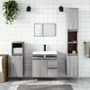 Image de vidaXL Ensemble de meubles de salle de bain 3 pcs Sonoma gris