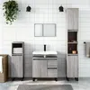 Image de vidaXL Ensemble de meubles de salle de bain 3 pcs Sonoma gris
