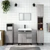Image de vidaXL Ensemble de meubles de salle de bain 3 pcs Sonoma gris