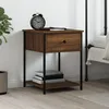 Image de vidaXL Table de chevet chÃªne marron 44x45x58 cm bois d'ingÃ©nierie