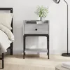 Image de vidaXL Table de chevet sonoma gris 40,5x31x60 cm bois d'ingÃ©nierie