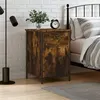 Image de vidaXL Table de chevet chêne fumé 40x42x60 cm bois d'ingénierie825907