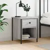 Image de vidaXL Table de chevet sonoma gris 40x42x50 cm bois d'ingénierie