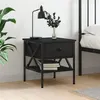 Image de vidaXL Table de chevet noir 40x42x45 cm bois d’ingénierie825953
