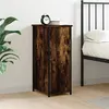 Image de vidaXL Table de chevet chêne fumé 32x42x80 cm bois d'ingénierie825967