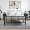 Image de vidaXL Tables de chevet 2 pcs noir 34x36x70 cm bois d ingénierie825974