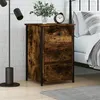 Image de vidaXL Table de chevet chêne fumé 40x36x60 cm bois d'ingénierie825997