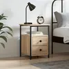 Image de vidaXL Table de chevet chêne sonoma 34x35,5x50 cm bois d'ingénierie826015