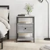 Image de vidaXL Table de chevet sonoma gris 40x42x56 cm bois d'ingénierie