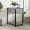 Image de vidaXL Table de chevet sonoma gris 30x60x60 cm bois d'ingénierie826059