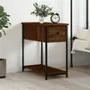 Image de vidaXL Table de chevet chêne marron 30x60x60 cm bois d'ingénierie826061