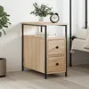 Image de vidaXL Vidaxl Table De Chevet Chêne Sonoma 30x60x60 Cm Bois D'ingénierie